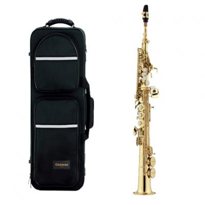 - Chateau CAS-21 Straight Bb Soprano Saxophone Lacquer